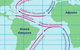 Теплые течения мирового океана канарское
